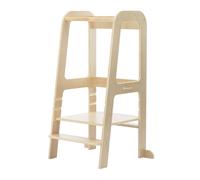 Bebeconfort Hoya, Tour d'Observation Enfant, 1,5 à 6 Ans (10-30 kg), 3 Hauteurs Réglables, Sécurité Certifiée, Tour d'apprentissage Montessori, Légère 6,2 kg, Design, Durable, Natural Wood