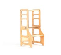 Tour d'apprentissage 3Duck WoodWorks 2-en-1 Qui se transforme en Table Montessori avec Une Chaise (Bois)