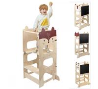 Tour d'apprentissage Bois - MIPAN - Observation pour enfants Helper- Avce Tableau Enfant - Anti-Bascule - Pour 2 à 6 ans -Style 2