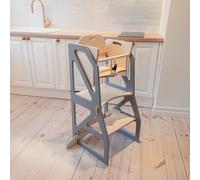 Tour d'apprentissage montessori 4-en-1 modustep - gris