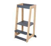 roba Tour d'apprentissage en Bois - Bicolore - Tabouret Sécurisé pour Enfants - Idéal comme Aide en Cuisine - Supporte jusqu'à 80 kg - Bambou Certifié FSC®