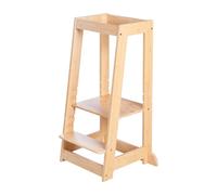 Tour D'apprentissage Montessori - Roba - Bambou - Réglable En Hauteur - Supporte 80 Kg