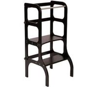 Tour D'apprentissage - Table ""Step'n'sit"". Black / Brass Fermoirs