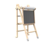 Tour D'apprentissage Pliable Avec Tableau Montessori Bois Fsc® Marron - Blanc TU
