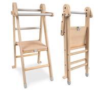 Tour d'apprentissage pliable montessori bois fsc® marron - blanc TU