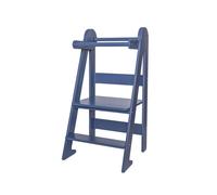 Tour d'apprentissage pliable premium montessori bleu marine