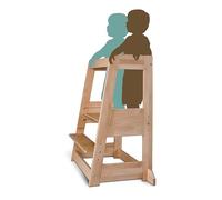 tiSsi® Tour d'apprentissage/observation enfant évolutive Felix bois naturel 100938