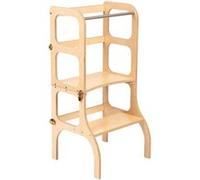 Tour d'apprentissage Step'n'Sit bois naturel fermoirs dorés Multicolore G