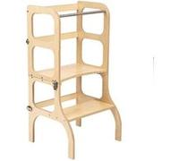 Tour d'apprentissage - table Step'n'Sit bois fermoirs argentés Multicolore G