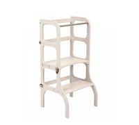 Tour D'apprentissage - Table ""Step'n'sit"". Light Gray / Fermoirs Argents
