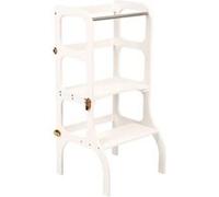 Tour d'apprentissage - table Step'n'Sit. white / fermoirs dorés Multicolore G