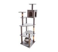 Tour d'arbre à Chat Arbre à Chat avec griffoir, Jouets, lit et Plateforme d'observation, Robuste oscillant
