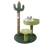 Tour d'arbre à Chat Cactus Chat Cadre d'escalade Trois Couches griffoir nid de Plate-Forme Saut Jouet for