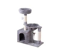 Tour d'arbre à Chat Chat Gris Cadre d'escalade Multicouche Chat griffoir nid Saut Plate-Forme Arbre Un Jouet Fournitures