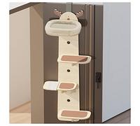 Tour d'arbre à chat - Condo d'intérieur à plusieurs niveaux avec étagère en nuage, design suspendu à la porte pour chats actifs, solution peu encombrante pour un usage domestique