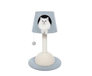 Tour d'arbre à Chat Lampe Forme Chat Maison Multifonctionnel Chat Arbre Grattoir Amusant Post Escalade Jouet Activité Maison Saut Tour