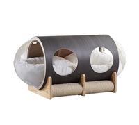Tour d'arbre à Chat Litière for Chat Four Seasons Universal Transparent Cat Delivery Room Bois Massif Space Capsule Villa Dog Kennel