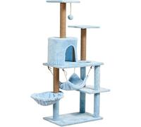 Tour d'arbre à Chat pour Chaton à Plusieurs Niveaux avec griffoirs et recouvert de Peluche Douce pour Petits Chats et Chatons (Couleur : Marron)