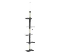 Tour d'arbre à chat réglable, design stable à 5 niveaux, convient pour des hauteurs de plafond de 243-273 cm , AMT0160GYAMT0160GY, 'année dernièreL'année dernière