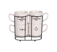 Tour de 4 mugs Sweet coffee 39 cl Table passion