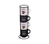Tour de 4 tasses Mocha 12 cl Table passion