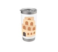 Tour de Babel Bible Gobelet isotherme en acier inoxydable double paroi