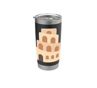 Tour de Babel Bible Gobelet isotherme en acier inoxydable double paroi