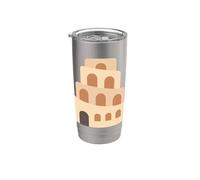 Tour de Babel Bible Gobelet isotherme en acier inoxydable double paroi