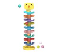 Tour de balle, jouet de chute de balle,Jouet de tour de boule orbitale |Jouet éducatif créatif et Adorable, empilable et robuste, pour l'apprentissage précoce, la coopération des yeux et des mains