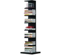 Tour de bibliothèque debout en bois, design de colonne vertébrale invisible, solution de rangement d'angle créative pour la maison, le bureau, la salle d'étude