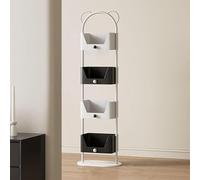 Tour de bibliothèque sur pied, design d'étagère ouverte pour rangement vertical, idéale pour le salon, le bureau à domicile et la chambre à coucher