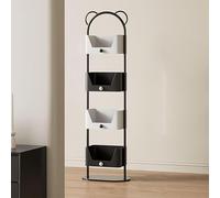 Tour de bibliothèque sur pied, design d'étagère ouverte pour rangement vertical, idéale pour le salon, le bureau à domicile et la chambre à coucher