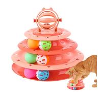 Tour de boule à roulettes pour jouet pour chat, boule de jouet interactive pour chat | Tour tournante à 4 niveaux pour de compagnie - Jouet d'intérieur et d'extérieur pour , Puzzle d'exercice