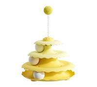 Tour De Boule De Chat - Jouet De Montagnes Russes À 3 Niveaux | Puzzle De Jeu De Chat Interactif Avec Des Balles Pour Le Divertissement | Pour La Maison, La Cuisine, Le Balcon, Le Salon, L'entrée, La