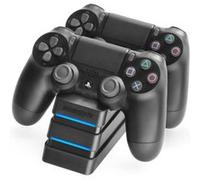 Snakebyte PS4 TWIN:CHARGE 4 - PlayStation 4 charging station for DualShock 4-Controller, charger kit for 2 wireless controllers via COM port, LED charge status display, PS4 design, Black