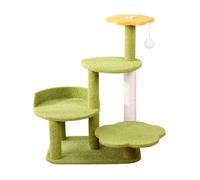 Tour De Chat Cadre d'escalade for À Quatre Couches Chats Arbre Maison Saut Sisal Grattoir for Griffoir Chaton Jouet Gratter Robuste Et Stable(Green)
