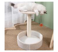 Tour De Chat Chats Escalade Cadre Trois Couches Grattoir Plate-Forme Saut Griffoir for Jouets Accessoires for Animaux Compagnie éCurie(Beige)