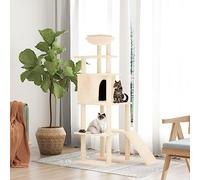 Tour de chat tout-en-un : meuble pour chat à plusieurs niveaux avec maison et hamac comme arbre à chat pour l'escalade et la détente