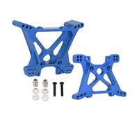 Tour de Choc RC en Alliage d'aluminium, Haute résistance, Support de Tour de Choc Avant et arrière, pièces de Mise à Niveau pour TRAXXAS Slash 1/10, Accessoires de Remplacement de (Bleue)