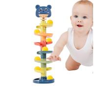 Tour de Chute de Balle en - Jouet de Rampe de Balle pour bébé, Centre d'activités éducatifs | Rotation Ball Run Toy, Learning Toy pour Les Tout-Petits garçons et Filles de développe