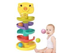 Tour De Chute De Balle - Jouet D'activité Éducative Créative, Rampe À Billes Durable Empilable | Adorable Apprentissage De Développement Jouet, Ensemble De Jeu Interactif, Éducation De La Petite