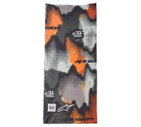 Alpinestars Tour de cou Buff Nazca – Gris camouflage / Orange fluo – Taille unique