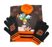 Tour de cou avec bonnet et gants Educa Borras Naruto Multicolore TU