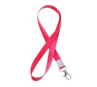Tour de Cou Badge 10 pièces coloré épaissir étiquette de nom cou sangle lanières porte-carte d'identité Badge lanière corde suspendue(Rose Red)