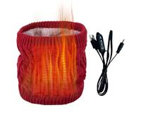 Tour de cou chauffant - Gaine thermique électrique USB avec texture de corde tissée | Masque facial doublé en à 3 vitesses réglables | Écharpe unisexe pour ski, snowboard