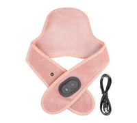 Tour de cou : coussin chauffant alimenté par USB avec vibration, 3 niveaux de température réglables | Chauffe-cou et épaule confortable pour relaxation musculaire, dos, femmes, personnes M