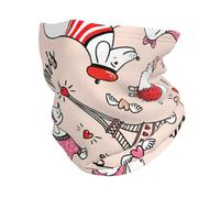 Tour de cou en microfibre pour teckel parisien et tour Eiffel, cadeau d'équitation, d'alpinisme, de ski, chapeau de pirate, Noir , Taille unique