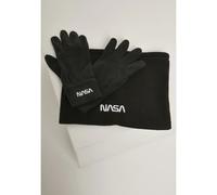 Tour de cou et gants Mister Tee nasa fleece Noir TU