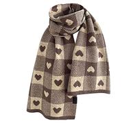 Tour De Cou Homme Sport - Écharpe à Carreaux d'amour d'hiver pour Femmes Écharpe épaissie châle Chaud (A, One Size)