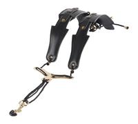Tour de cou - Manche réglable pour saxophone ténor - Clarinette confortable | Conception d'épaule rembourrée, pliable, accessoire de performance pratique, instrument à vent bas, moyen, haut
